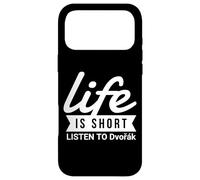 Carcasa para iPhone 17 Pro MAX Fun Composer Life Is Short Escucha el Regalo de Dvorak
