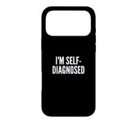 Carcasa para iPhone 17 Pro MAX Fun I'm Self-Diagnosed Therapy Joke
