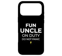 Carcasa para iPhone 17 Pro MAX Fun Uncle On Duty Do Not Panic Hermano Hermano