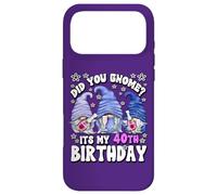 Carcasa para iPhone 17 Pro MAX Funny 40th Birthday For Mommy Did You GNOME Its My Birthday