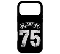 Carcasa para iPhone 17 Pro MAX Funny 75th Birthday Oldometer Odómetro 75 años Old Joke