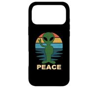 Carcasa para iPhone 17 Pro MAX Funny Alien Peace Sign Anti Guerra Amor Paz En La Tierra