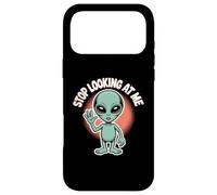 Carcasa para iPhone 17 Pro MAX Funny Alien Stop Looking at Me for Space Broma de Humor