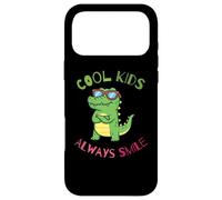 Carcasa para iPhone 17 Pro MAX Funny Animal Cool Kids Always Smile, Crocodile Alligator