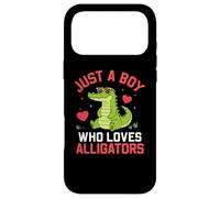 Carcasa para iPhone 17 Pro MAX Funny Animal Crocodile, Just a Boy Who Loves Alligators
