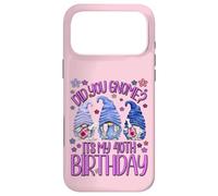 Carcasa para iPhone 17 Pro MAX Funny Birthday Gnomes Did You GNOME Its My 40th Birthday