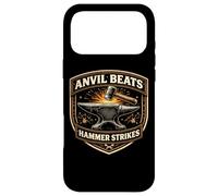 Carcasa para iPhone 17 Pro MAX Funny Blacksmith Yunque Beats Hammer Strikes Metalsmith Cita