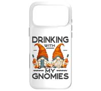 Carcasa para iPhone 17 Pro MAX Funny Bourbon Lover Garden Gnomes Drinking with My Gnomies