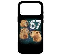 Carcasa para iPhone 17 Pro MAX Funny Boys Girls 67 Meme Capybara Howling at The Moon 6 7