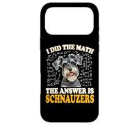 Carcasa para iPhone 17 Pro MAX Funny Boys Girls Kids I Did The Math Answer Schnauzers Lover