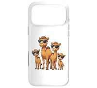 Carcasa para iPhone 17 Pro MAX Funny Camel Family Wearing Sunglasses Arabian Animal Desert