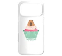 Carcasa para iPhone 17 Pro MAX Funny Capycake Baker Pastry Baking, Capybara Cupcakes