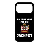 Carcasa para iPhone 17 Pro MAX Funny Casino Quote gamling I'm Here for Jackpot