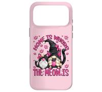 Carcasa para iPhone 17 Pro MAX Funny Cat Saying For Women Cat Mom Home Is Where The Meow Is