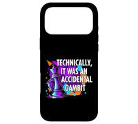 Carcasa para iPhone 17 Pro MAX Funny Chess Player Accidental Gambit Blunder Quote