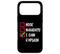 Carcasa para iPhone 17 Pro MAX Funny Christmas Santa Clause Checklist Quotes Graphic