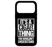 Carcasa para iPhone 17 Pro MAX Funny Cigar Lover Quote Smoker Saying It's A Cigar Thing