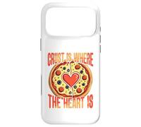 Carcasa para iPhone 17 Pro MAX Funny Crust Is Where The Heart Is Pizza Couple
