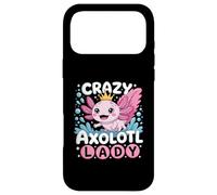 Carcasa para iPhone 17 Pro MAX Funny Cute Crazy Axolotl Lady Animal Lover For Women Girls