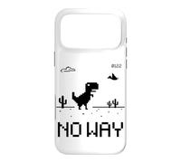 Carcasa para iPhone 17 Pro MAX Funny Cute Pixel Offline T-Rex Game, Cool Dino Game, Gaming