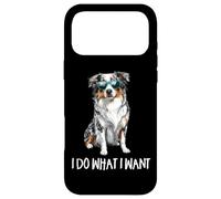 Carcasa para iPhone 17 Pro MAX Funny Do What I Want Blue Merle Australian Shepherd Lover
