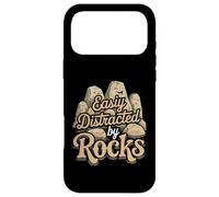 Carcasa para iPhone 17 Pro MAX Funny Easily Distracted by Rocks Funny Stone Lover Geologist