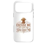 Carcasa para iPhone 17 Pro MAX Funny Excuse Me You Look Like You Love Me Botas Cowboy