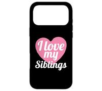 Carcasa para iPhone 17 Pro MAX Funny Family Sibling Lover I Love My Siblings