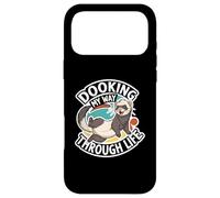 Carcasa para iPhone 17 Pro MAX Funny Ferret Dooking My Way Through Life Cartoon