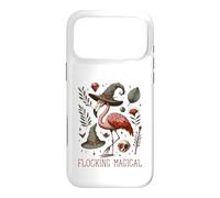 Carcasa para iPhone 17 Pro MAX Funny Flamingo Pun Flocking Magical Pagan Wiccan Witch