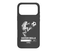 Carcasa para iPhone 17 Pro MAX Funny Frog FÚTBOL Habilidades Cargando Kick Off Club Juego En Coach