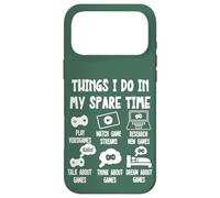 Carcasa para iPhone 17 Pro MAX Funny Gamer Videogame Things I Do in my Spare Time, Gaming