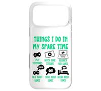 Carcasa para iPhone 17 Pro MAX Funny Gamer Videogame Things I Do in my Spare Time, Gaming