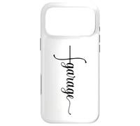 Carcasa para iPhone 17 Pro MAX Funny Garage Car Mechanic Husband Dad - Señal de Cruz Vertical