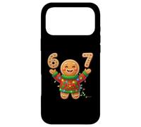 Carcasa para iPhone 17 Pro MAX Funny Gingerbread Six Seven 67 Ice Cream Drip Christmas Meme