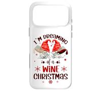 Carcasa para iPhone 17 Pro MAX Funny Gnomes For Wine Lover I`m Dreaming of A Wine Christmas