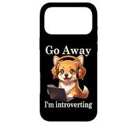 Carcasa para iPhone 17 Pro MAX Funny Golden Retriever Corgi Go Away Soy un Perro introvertido