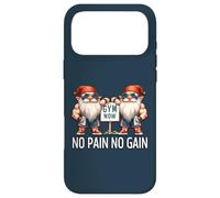 Carcasa para iPhone 17 Pro MAX Funny Gym Gnomes In Dads Fitness Apparel No Pain No Gain