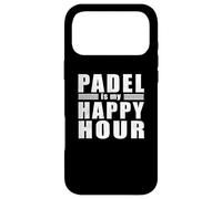 Carcasa para iPhone 17 Pro MAX Funny Happy Hour Cita Cool Padel