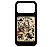 Carcasa para iPhone 17 Pro MAX Funny Heavy Metal Mono Guitarrista Guitarrista King of Spades