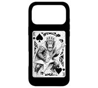 Carcasa para iPhone 17 Pro MAX Funny Heavy Metal Mono Guitarrista Guitarrista King of Spades