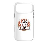 Carcasa para iPhone 17 Pro MAX Funny I Am The Team Liderazgo sarcástico Solo Hustle Citas