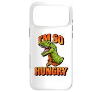 Carcasa para iPhone 17 Pro MAX Funny I'm So Hungry Pizza Tyrannosaurus Rex Dino Dinosaur