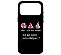 Carcasa para iPhone 17 Pro MAX Funny It's Gone All - Frase británica tonta en Forma de Pera