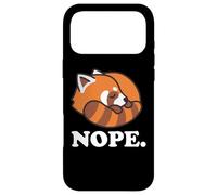 Carcasa para iPhone 17 Pro MAX Funny Kawaii Kids Boys Girls Napping Nope Red Panda Lover