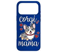 Carcasa para iPhone 17 Pro MAX Funny Kawaii Mama Mom Cardigan Blue Merle Corgi Lover
