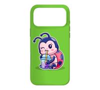 Carcasa para iPhone 17 Pro MAX Funny Kawaii Womens Kids Girls Boba Bubble Tea Ladybug Lover