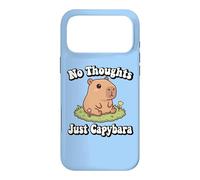 Carcasa para iPhone 17 Pro MAX Funny Kids Kawaii Meme Chill No Thoughts Just Capybara Vibes