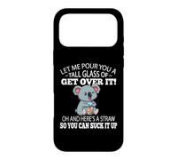 Carcasa para iPhone 17 Pro MAX Funny Kids Tall Glass of Get Over It Suck It Up Koala Lover