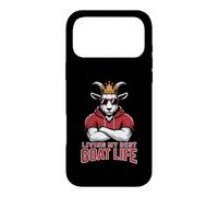 Carcasa para iPhone 17 Pro MAX Funny Living Best Goat Life Fantasy Football Commish My King